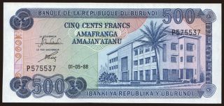 500 francs, 1988