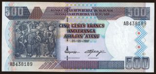 500 francs, 1997