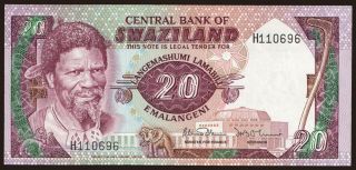 20 emalangeni, 1985