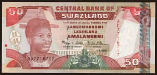 50 emalangeni, 2001