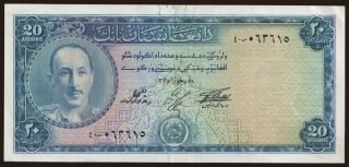 20 afghanis, 1957