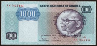 1000 kwanzas, 1987