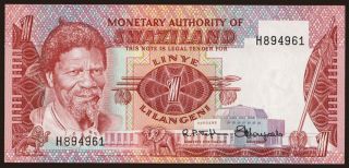 1 lilangeni, 1974