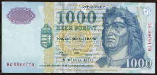 1000 forint, 1998
