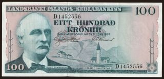 100 kronur, 1957