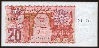 20 dinars, 1983