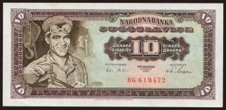 10 dinara, 1965
