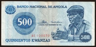 500 kwanzas, 1976