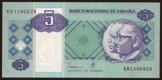 5 kwanzas, 1999
