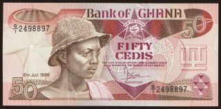 50 cedis, 1986