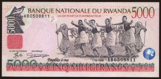5000 francs, 1998