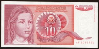 10 dinara, 1990