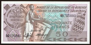 50 francs, 1993
