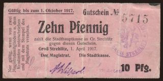 Gross-Strehlitz, 10 Pfennig, 1917