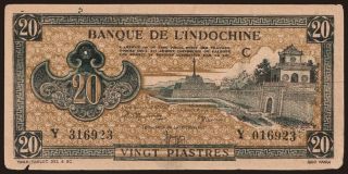 20 piastres, 1942