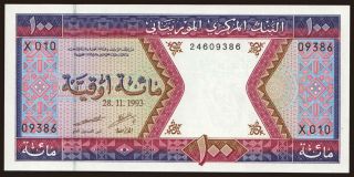 100 ouguiya, 1993