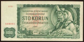 100 korun, 1961