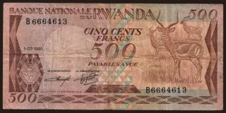 500 francs, 1981