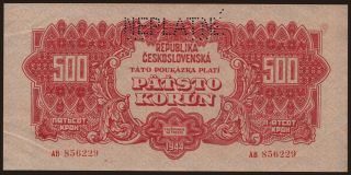 500 korun, 1944