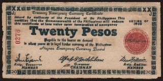 Negros, 20 pesos, 1945