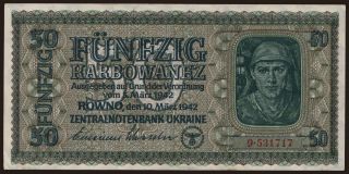 Rowno, 50 Karbowanez, 1942