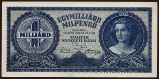 1.000.000.000 milpengő, 1946