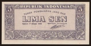 5 sen, 1945
