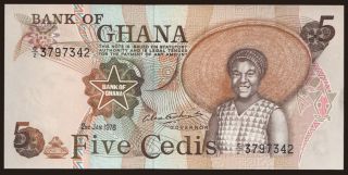 5 cedis, 1978