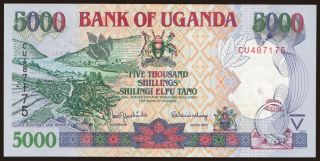 5000 shillings, 2000