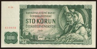 100 korun, 1961