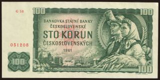 100 korun, 1961