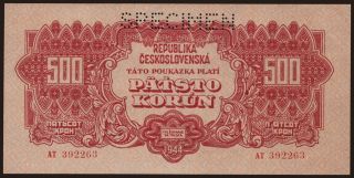 500 korun, 1944