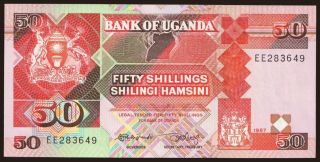 50 shillings, 1987
