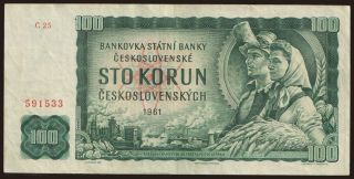 100 korun, 1961