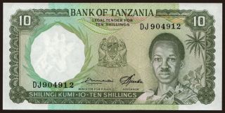 10 shillings, 1966