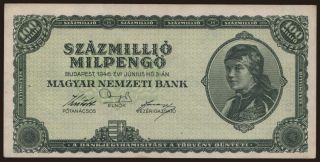 100.000.000 milpengő, 1946