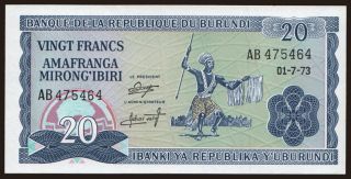 20 francs, 1973