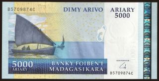 5000 ariary, 2009