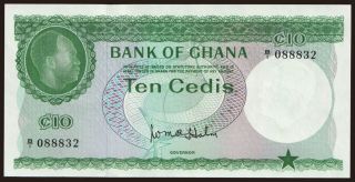 10 cedis, 1965
