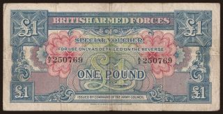 British Armed Forces, 1 pound, 1946