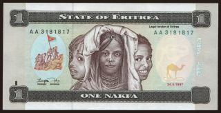 1 nakfa, 1997