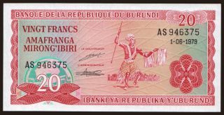 20 francs, 1979