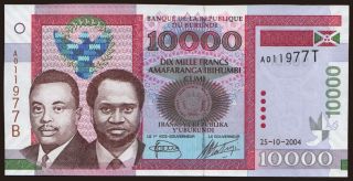 10.000 francs, 2004