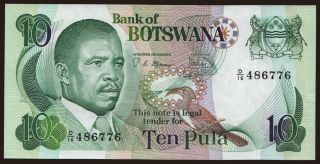 10 pula, 1982