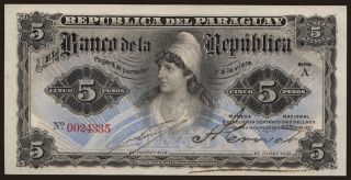 5 pesos, 1907