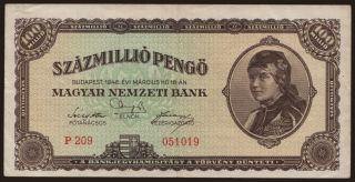100.000.000 pengő, 1946