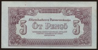 5 pengő, 1944