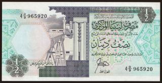1/2 dinar, 1990