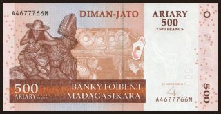 500 ariary, 2004