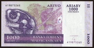 1000 ariary, 2004